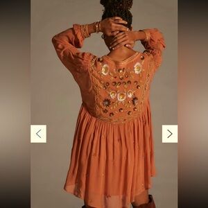 Anthropologie - Sz Large - Beaded boho dress